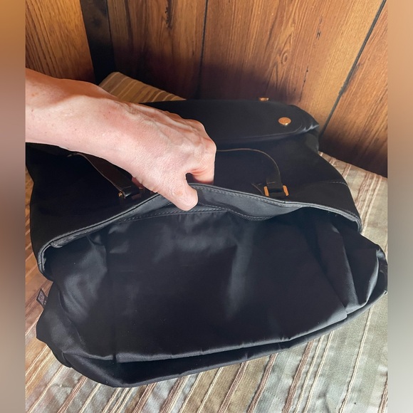 Michael Kors Black Polyester Morgan MD Zippered Tote; Fair Used Condition - Picture 9 of 14